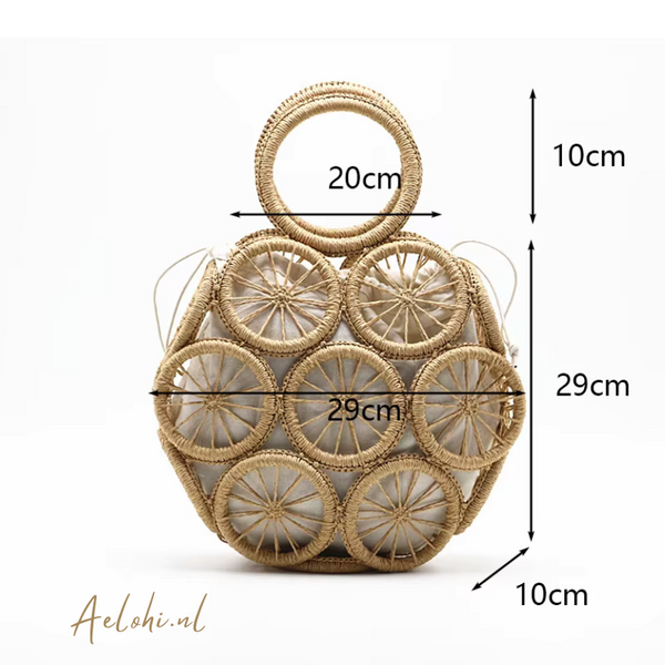Handgeweven Boho Chique Zomerse Tas met Binnenpouch