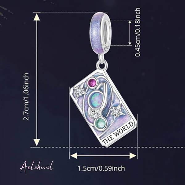 The World Tarot Charm – Sterling Silver | Miracles and Magic Collection