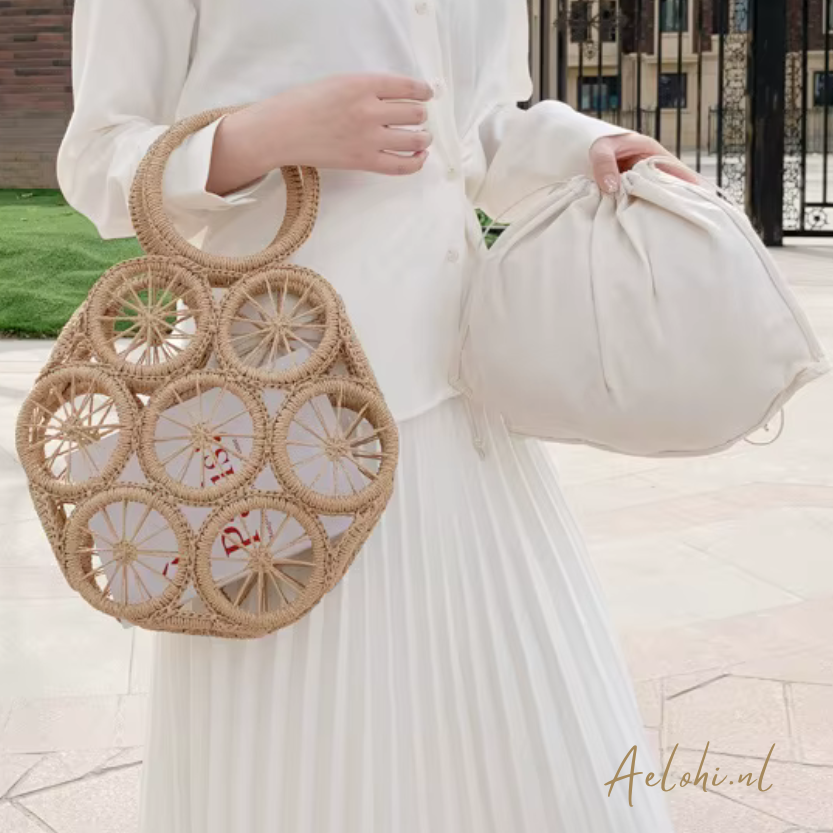 Handgeweven Boho Chique Zomerse Tas met Binnenpouch