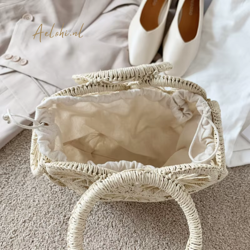 Handgeweven Boho Chique Zomerse Tas met Binnenpouch