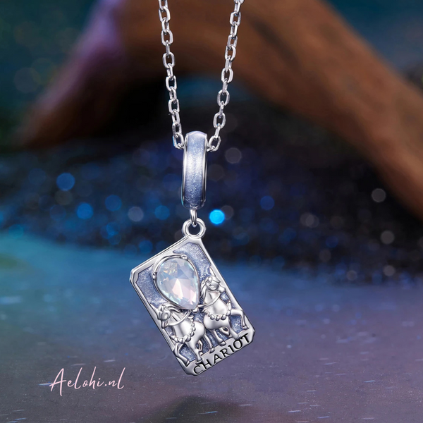 The Chariot Tarot Charm – Sterling Silver | Miracles and Magic Collection