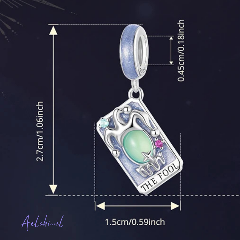 The Fool Tarot Charm – Sterling Silver | Miracles and Magic Collection