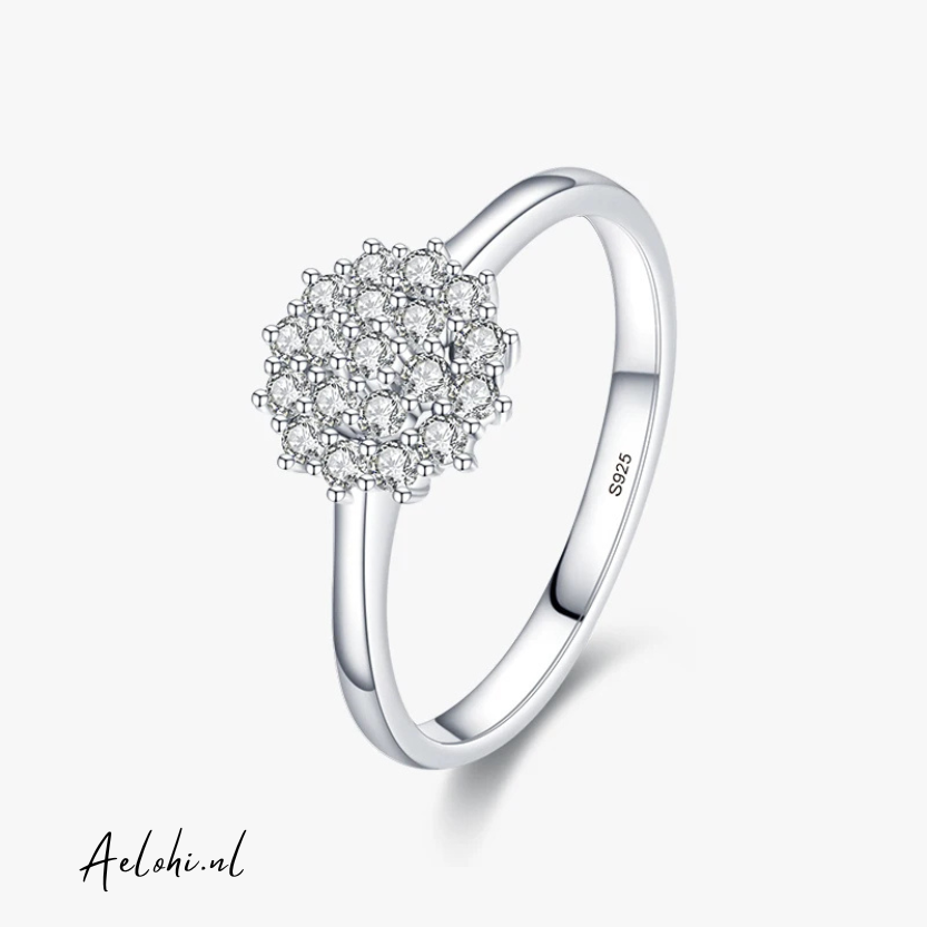 Bloom Grace - Sterling Silver Ring with Zirconia