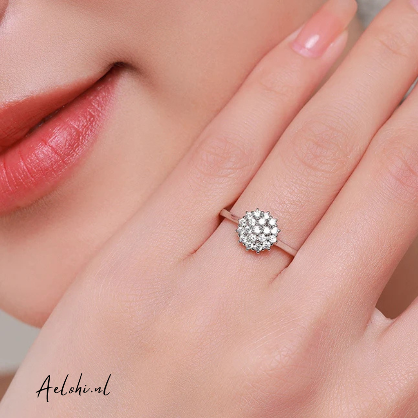 Bloom Grace - Sterling Silver Ring with Zirconia