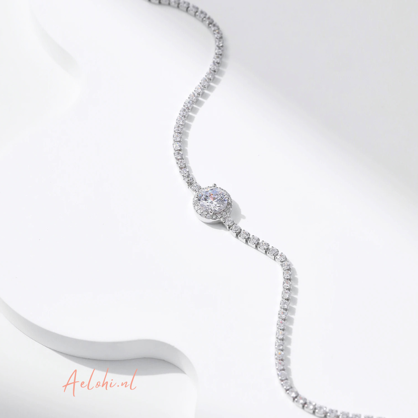 Jill – Sterlingsilberarmband mit Zirkoniasteinen | Aelohi