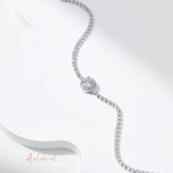 Jill – Sterlingsilberarmband mit Zirkoniasteinen | Aelohi