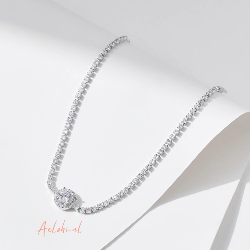 Jill – Sterlingsilberarmband mit Zirkoniasteinen | Aelohi
