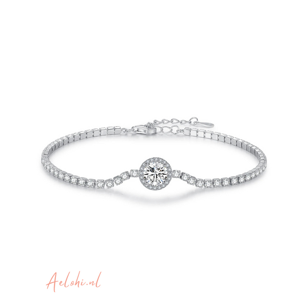 Jill – Sterlingsilberarmband mit Zirkoniasteinen | Aelohi