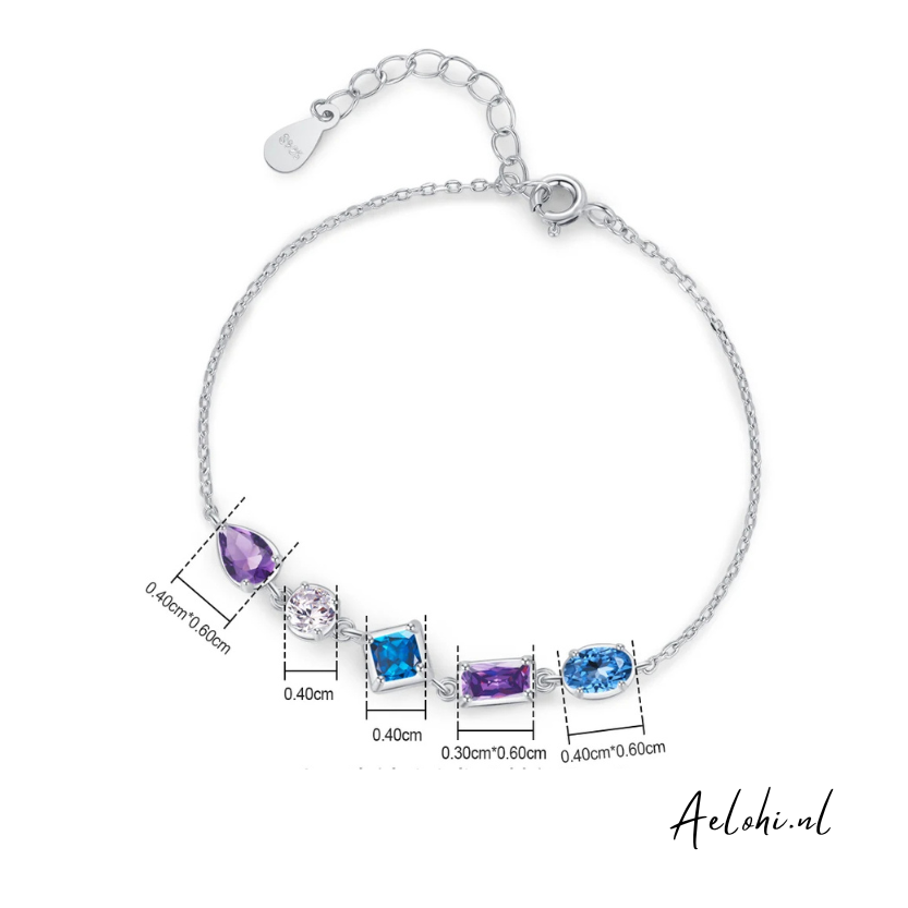 Friola - Zilveren Zirconia Armband