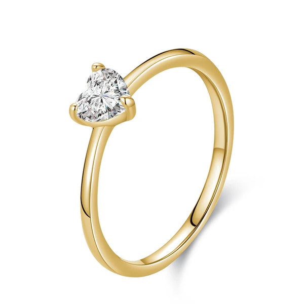 May - Heart Zirconia Ring Sterling Zilver