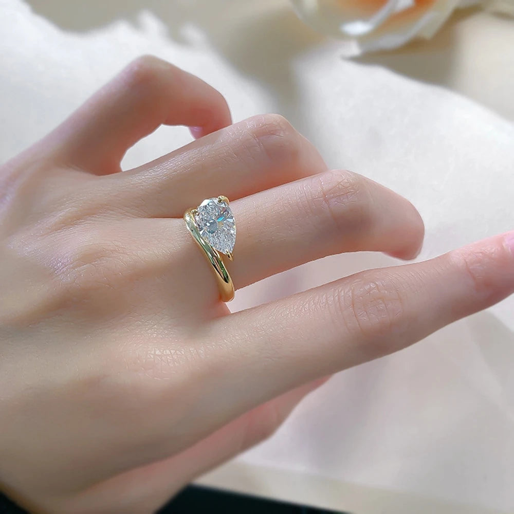 Shalyna - Zilveren 2 ct Saffier Ring
