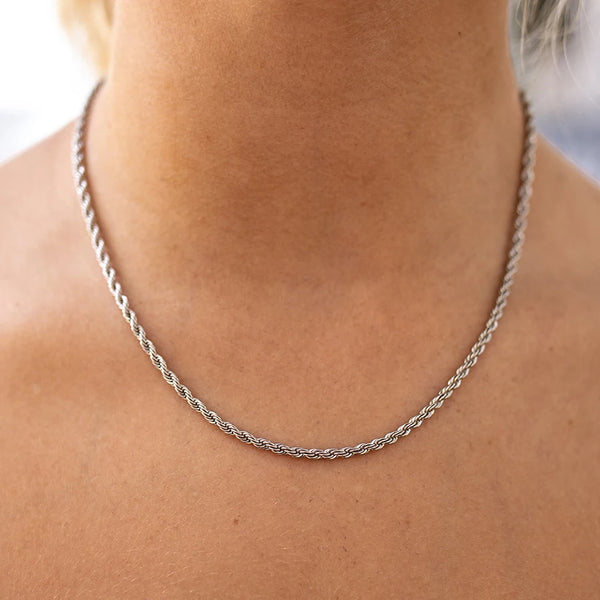 3mm Seilkette Halskette Damen