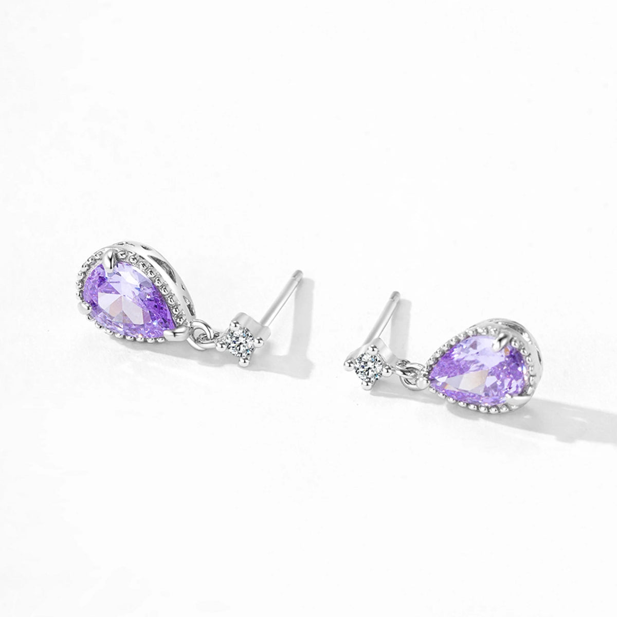 Julivienne – Schmuckset – Lila &amp; Weißer Zirkonia