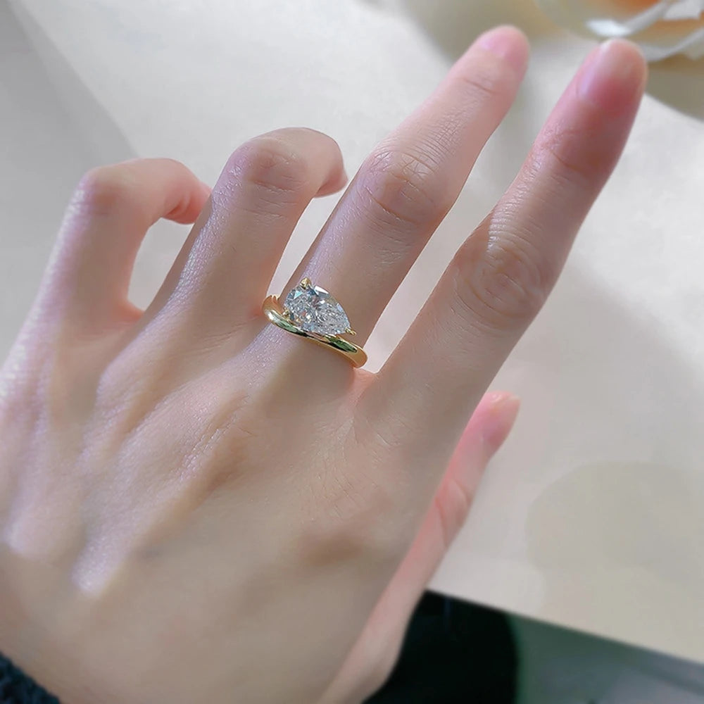 Shalyna - Zilveren 2 ct Saffier Ring