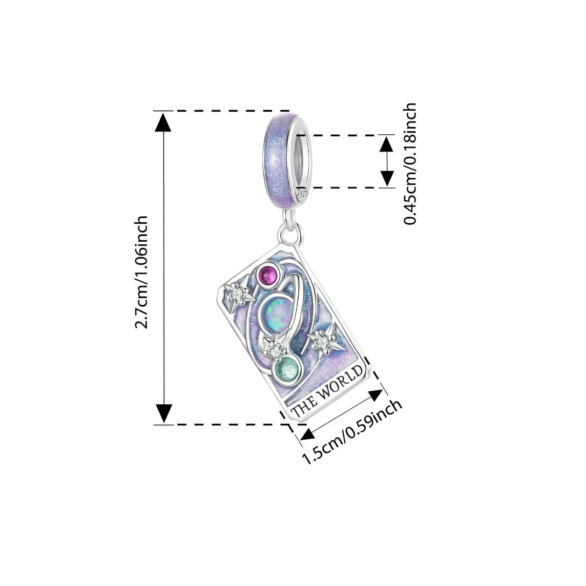 The World Tarot Charm – Sterling Silver | Miracles and Magic Collection