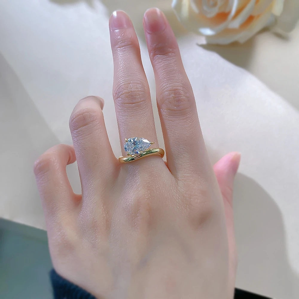Shalyna - Zilveren 2 ct Saffier Ring