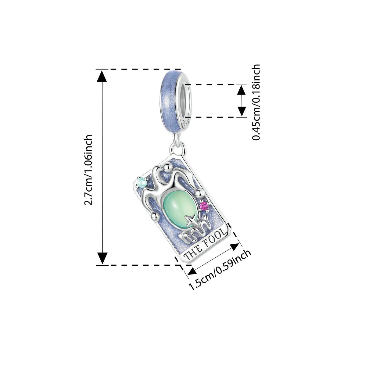 The Fool Tarot Charm – Sterling Silver | Miracles and Magic Collection