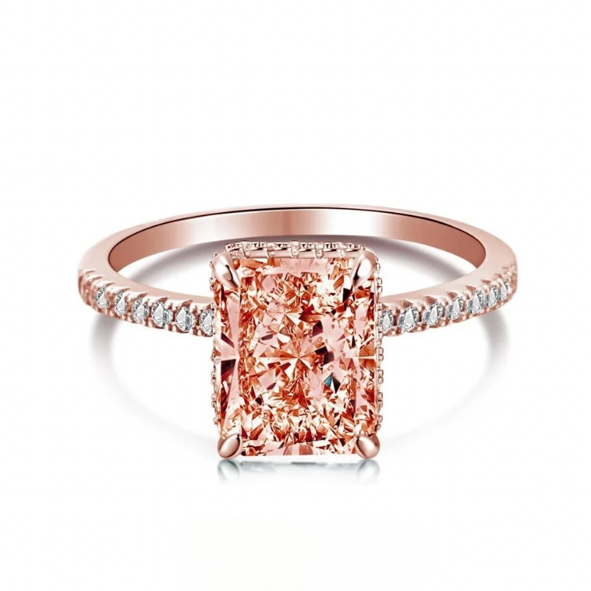 Claudia Rosé - Ice Crushed Zirkonia Ring