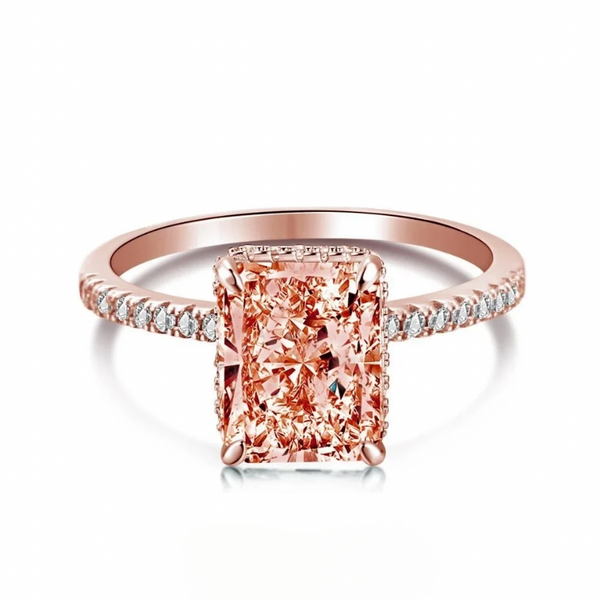 Claudia Rosé - Ice Crushed Zirkonia Ring