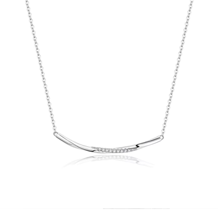 Twist of Sparkle - Silberkette mit Zirkonia
