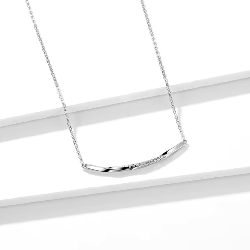 Twist of Sparkle - Silberkette mit Zirkonia